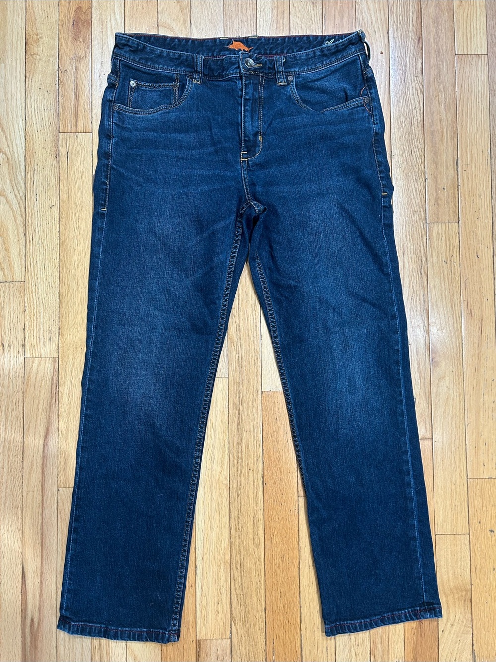 Tommy Bahama Sand Drifter Authentic Straight Jeans 34x30 Dark Wash Blue